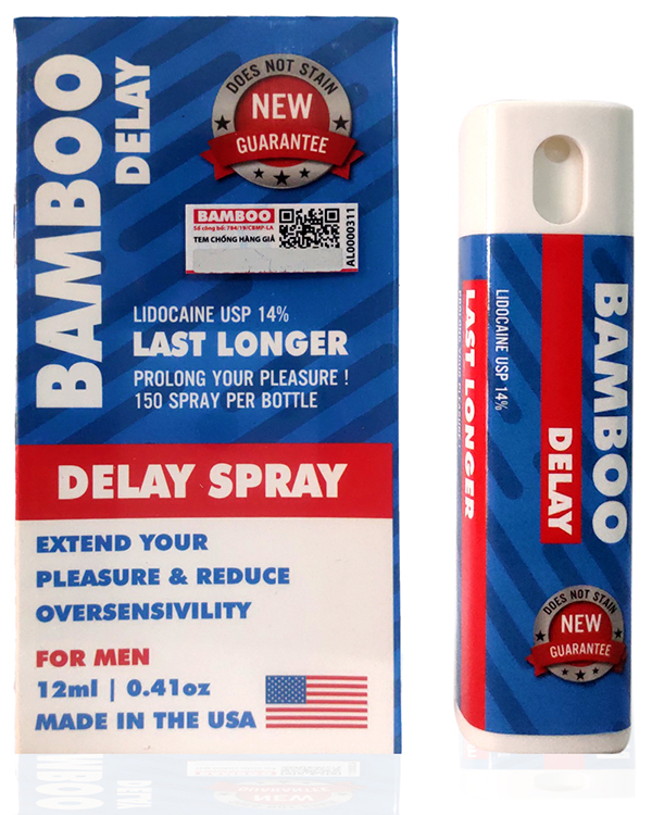Chai Xịt Chống Xuất Tinh Sớm Bamboo Delay Spray USA (12ml)